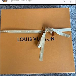 Louis Vuitton large dustbag w/ large box w/ ribbon